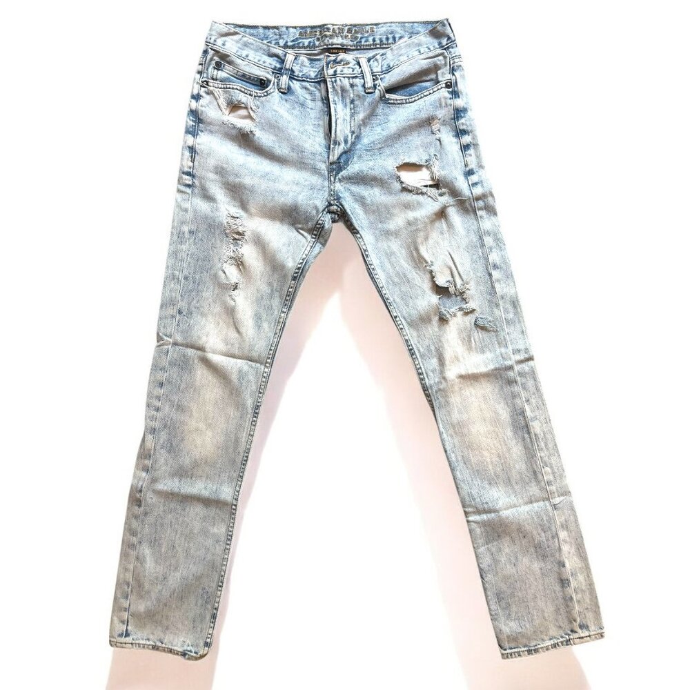 American Eagle Skinny Core Flex Slim Jeans Light Wash (Size 31x32)